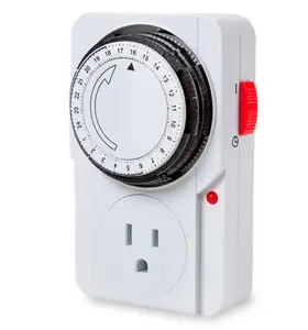 TU-22A Timer Socket Plug 3 Prong Outlet Indoor 24 Hours Heavy Duty Appliance Timer for Household Appliances