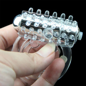 Mini Vibrator Doppel Vergnügen <span class=keywords><strong>Penis</strong></span> Anregende Vibrierende <span class=keywords><strong>Penis</strong></span> Ring Sex Produkte für Erwachsene Cock Ringe Cock ring für Mann - Product Image 4