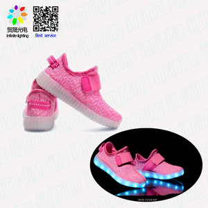 7 ألوان لامعة بو USB شحن الاطفال الكبار رجل قابلة للشحن مصباح إضاءة ليد أحذية - Product Image 2