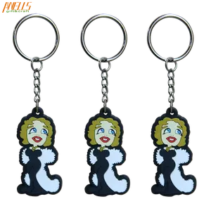 Personalized Cool 3D Plastic Soft PVC And Rubber Silicone Key Chain