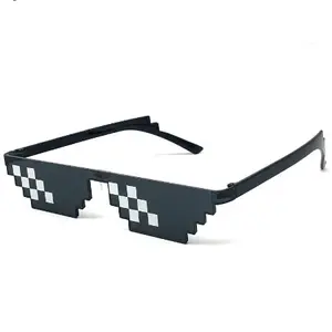 Gafas de sol de 8 bits para hombre y mujer, lentes de sol unisex, divertidas, de fiesta, estilo Thug Life