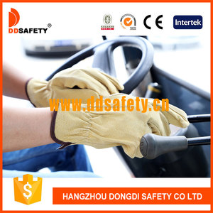Auto luva de couro en cuir gants <span class=keywords><strong>pilote</strong></span> cuir de porc de sécurité travail <span class=keywords><strong>pilote</strong></span> conduite gants d'hiver ( DLD104 ) - Product Image 2