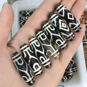Forma oblunga Antico Naturale Tibetano di Dzi Bead 10mm * 30mm Grandi Uomini FAI DA TE Monili Che Fanno La Collana o Braccialetto - Product Image 1