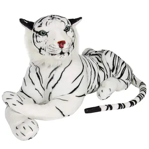 Giant White South China Tiger Stuffed Animal Plush Soft Toy Doll