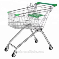 Chariot de courses de supermarché au meilleur prix, mini chariot à main chromé très vendu, chariot de courses à prix abordable