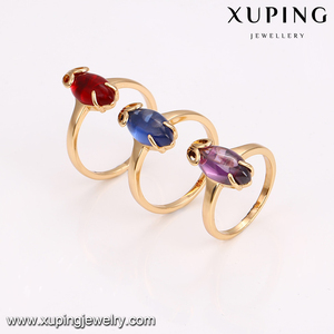 14773 Gioielli Xuping Anello in Oro con Gemma in Stile Reale Antico per Donne - Product Image 3