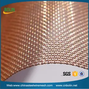 Copper Cloth Mesh Woven Copper Wire Mesh Cloth/copper Metallic Fabric