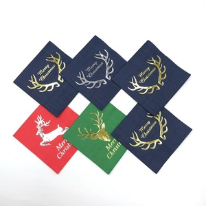 <span class=keywords><strong>2025</strong></span> thiết kế mới thiết lập của 50 lá vàng nước giải khát Đảng giấy khăn ăn giáng sinh - Product Image 3