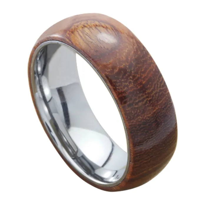 Unique ring designs jewelry engagement rings koa wood tungsten bands