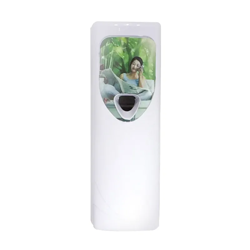 Wall mounted automatic refillable plastic bottle liquid perfume dispenser air freshener toilet spray machine for public place