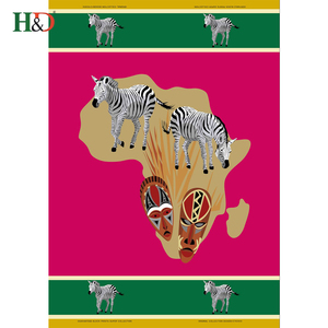 H & d venta caliente africano veritable hitarget cera impresa tela de algodón para <span class=keywords><strong>la</strong></span> venta al por mayor - Product Image 5
