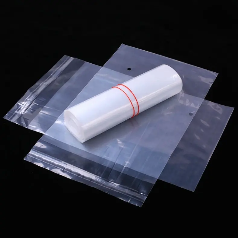 Clear zelfklevende Gedrukt Plastic Pakket Opp Header Tas, Hoge Kwaliteit Opp Pakket Tas, Zelfklevende Tas