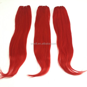 Extension di Capelli Brasiliani Rossi, Ciocche di Capelli Brasiliani Colore Rosso, Extension Non-Remy - Product Image 4