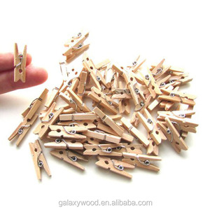 25mm 35mm Mini molletta in legno molletta in legno naturale piccola clip in legno per <span class=keywords><strong>foto</strong></span> - Product Image 2