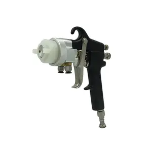 1182 car paint airbrush double nozzle 1.3 pneumatic powder coating silver chrome spray paint polyurethane foam sprayer