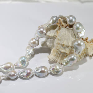 FEIRUN Kalung Pernyataan Wanita, 15*20-25Mm AA + Kelas Barok Air Tawar - Product Image 4