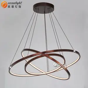 Factory Outlet Modern LED Ring Round Decorative Pendent Light For Living Room