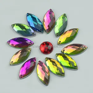 Factory supply flat back acrylic stones, sew on acrylic rhinestones,acrylic sew on stones with 2 holes