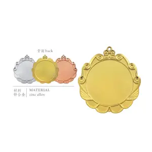 Die casting zinc alloy plating all sports gifts blank insert medals