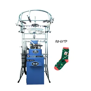 rb 6ftp cotton sports adults kids children sock knitting production equipment machine on sale