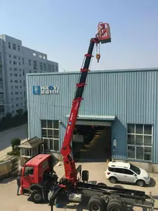 Venta caliente de China, grúa telescópica hidráulica de 12 t, grúa montada en camión, grúa de pluma nueva a la venta