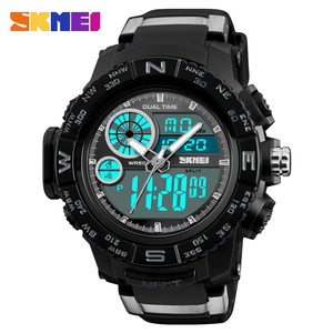 Azul del reloj Skmei 1332 la doble tiempo wr 5atm a prueba de golpes a prueba de Relojes hombres chrono de fecha deporte reloj - Product Image 2
