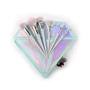 Offre Spéciale mode diamant forme shell beauté irisé lady cosmétique brosse sac, personnalisé 10pcs étanche PU VOYAGE maquillage sac - Product Image 2