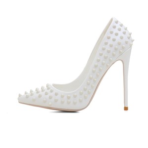 Ultima di alta tallone delle signore <span class=keywords><strong>scarpe</strong></span> di cuoio bianco bella da <span class=keywords><strong>sera</strong></span> pattini del partito <span class=keywords><strong>per</strong></span> le donne - Product Image 2