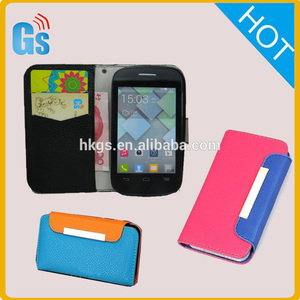 nueva cartera de la mujer de corea del estilo de cuero de la pu para alcatel one touch pop <span class=keywords><strong>c1</strong></span> ot 4015 4015d 4016d - Product Image 1