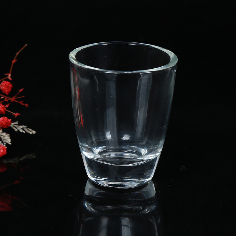 50ML Customized logo wine whisky cup blank sublimation espresso glasses small bullet shot glass
