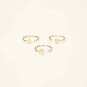Anillos De Letras De Acero Inoxidable Anillos Para Mujer De Acero Inoxidable Joyeria Fina De Acero Inoxidable De China Anillos De Oro - Product Image 3