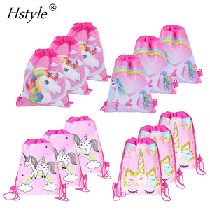 Hstyle Custom Cotton Drawstring <strong>Bags</strong> for <strong>Party</strong> Favors Gifts and Candy <strong>Bag</strong> <strong>Party</strong> Supplies Favor <strong>Unicorn</strong> Drawstring Gift <strong>Bags</strong> - Product Image 2