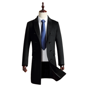 Fabbriche di porcellana Mens <span class=keywords><strong>Cashmere</strong></span> Modello Lungo Cappotti - Product Image 2