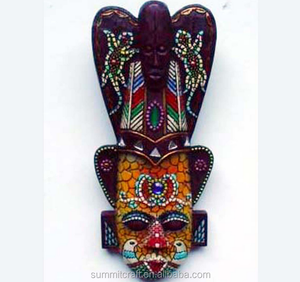 8 pulgadas 3d customzied resina áfrica tribal máscaras decoración <span class=keywords><strong>de</strong></span> <span class=keywords><strong>la</strong></span> pared - Product Image 2