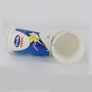 Gobelet en plastique imprimé de logo personnalisé <span class=keywords><strong>pour</strong></span> yaourt Gobelet de yaourt rond jetable de 500ml Emballage IML Gobelets de yaourt glacé en plastique - Product Image 5
