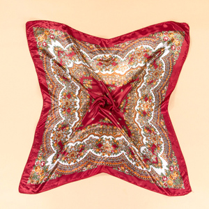 Wholesale Satin Hair <strong>Scarf</strong> High Quality Women Digital Printing <strong>Scarves</strong> Tudung Big Bandanas <strong>Paisley</strong> Head <strong>Scarf</strong> Wrap - Product Image 3