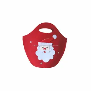 Фетр Санта-фетр сумка для конфет Подарочная сумка для рождественских украшений