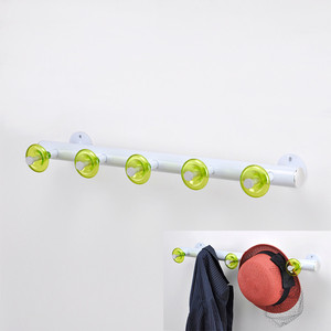 Wall Mounted Trumpet Flower Shape Coat and <b>Hat</b> 5 Hooks Metal - Product Image 2