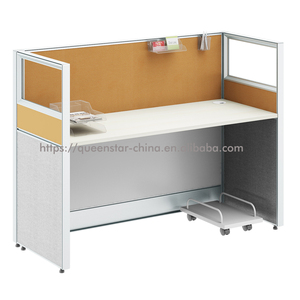 QS-OW03 120 Degree 3 Person <strong>Linear</strong> Modular Office Partition <strong>Workstation</strong> Cluster of 3 <strong>Workstation</strong> - Product Image 2