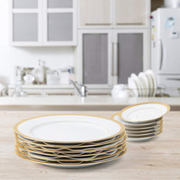 Séparateur d'assiettes de table en feutre blanc, tampons, soucoupe protecteur d'assiettes à Dessert, en feutre doux, Premium