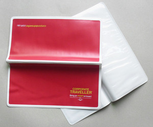 Tùy Chỉnh Logo Đa Chức Năng Không Thấm Nước Nhựa Vinyl PVC Hộ Chiếu Đựng Tài Liệu Pouch Travel Ticket Wallet - Product Image 2