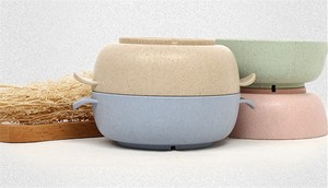 Au Micro-ondes Blé Dégradables Bols À Soupe Ensemble En Plastique <span class=keywords><strong>bol</strong></span> Et Cuillère Ensemble Avec <span class=keywords><strong>Le</strong></span> Prix Concurrentiel - Product Image 2