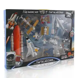 Missione educativa a bordo del Set di gioco dello <span class=keywords><strong>Space</strong></span> <span class=keywords><strong>Shuttle</strong></span> per bambini include razzi satelliti rover veicoli giocattoli di plastica - Product Image 1