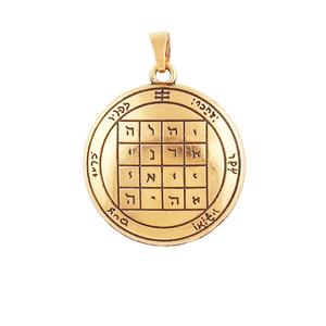 Grosir Vintage Pentakel Pertama Saturnus Dalam Liontin Pentakel Saturnus Solomon Berlapis Perunggu Putih - Product Image 5