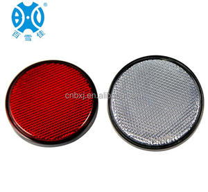 Emark-reflectores de seguridad para remolque de camión, redondos, color ámbar