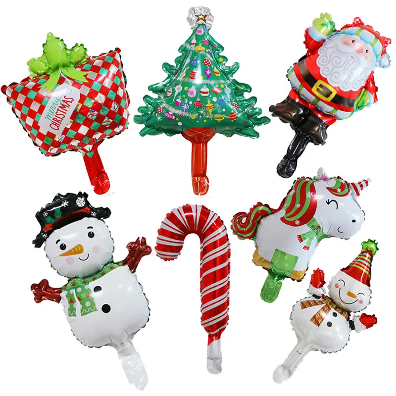 미니 도매 파티 선물 풍선 메리 크리스마스 헬륨 호일 풍선 홈 장식 공급 크리스마스
