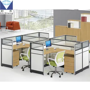 Wholesale appealing panel 4 seater office work station clusters