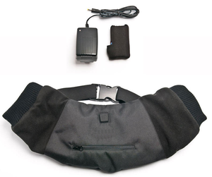 定制标志质量可重复使用防风防水新军绿色远红外5000毫安时电源银行电池加热手套 - Product Image 5