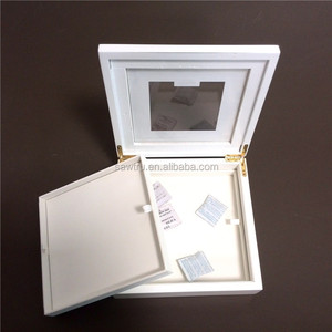 Romántico Dulce 2 capa de chocolate blanco caja de madera caja de chocolate de lujo para el día de San Valentín - Product Image 2