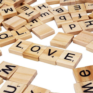 Eco-Friendly New <strong>Wood</strong> Letters Pendants Crafts DIY Projects <strong>Personalized</strong> Gifts Wall <strong>Signs</strong> Great Personal Use Square Shape UV - Product Image 6